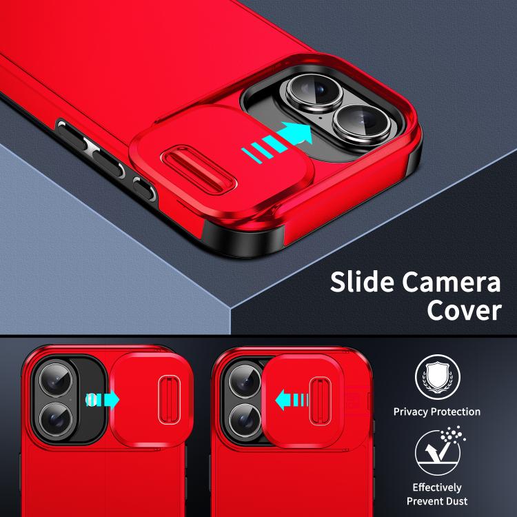 For iPhone 17 Sliding Camshield TPU + PC Phone Case
