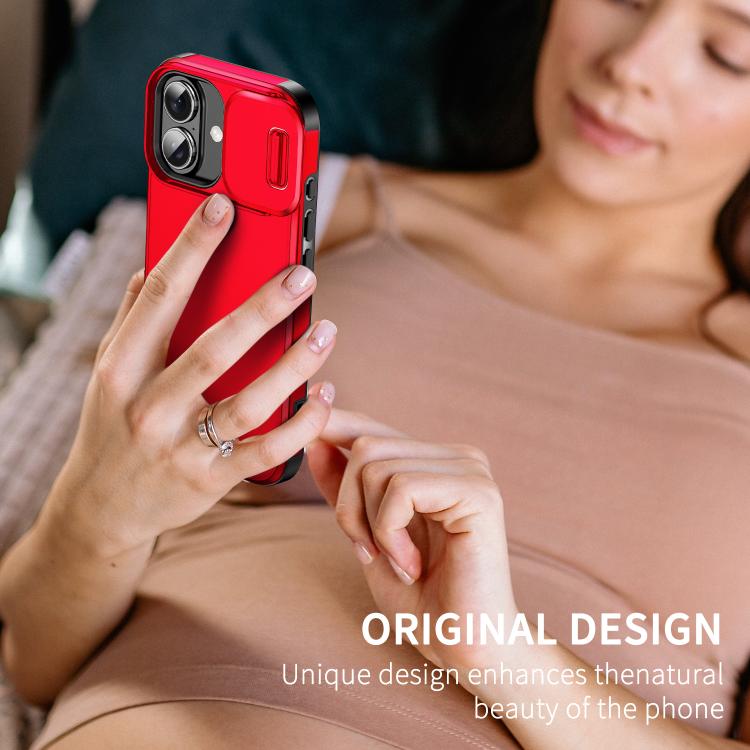 For iPhone 17 Sliding Camshield TPU + PC Phone Case