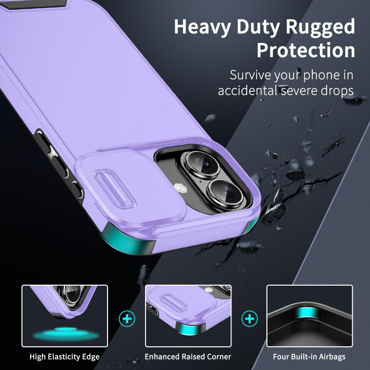 For iPhone 17 Sliding Camshield TPU + PC Phone Case