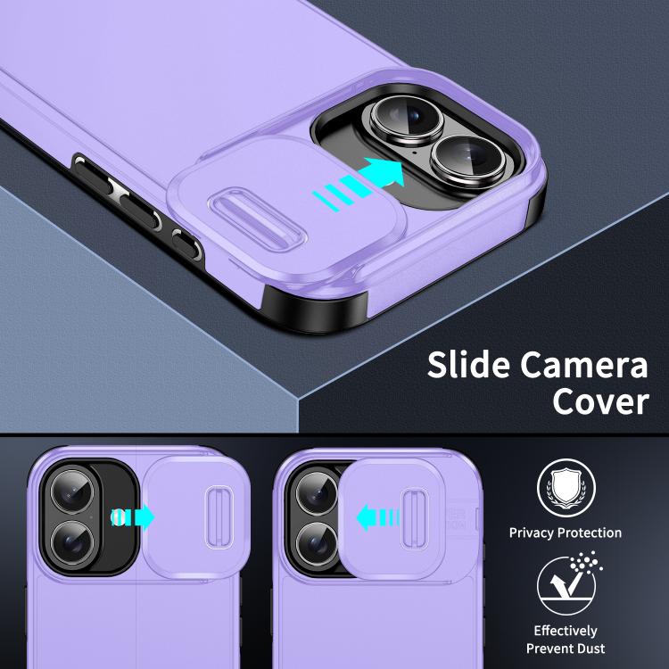 For iPhone 17 Sliding Camshield TPU + PC Phone Case