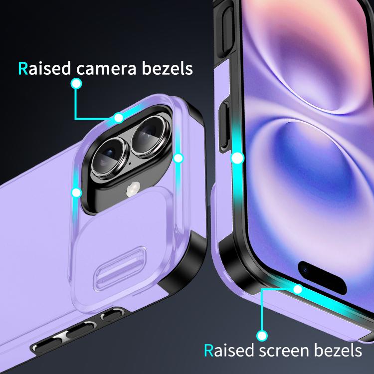 For iPhone 17 Sliding Camshield TPU + PC Phone Case