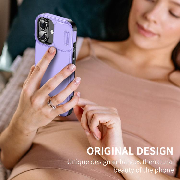 For iPhone 17 Sliding Camshield TPU + PC Phone Case
