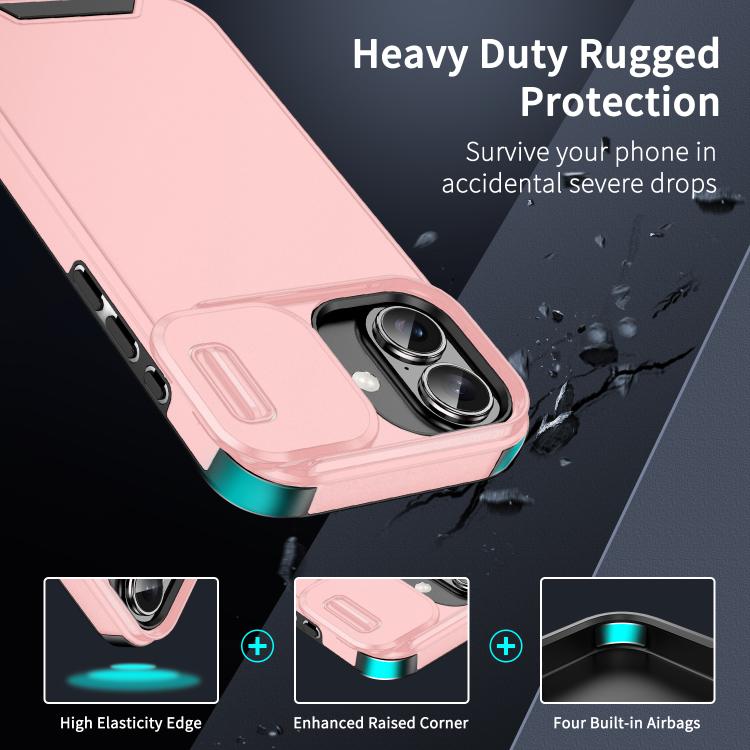 For iPhone 17 Sliding Camshield TPU + PC Phone Case