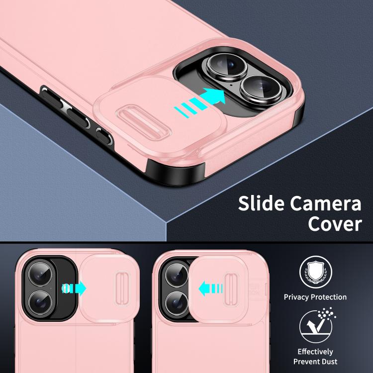 For iPhone 17 Sliding Camshield TPU + PC Phone Case