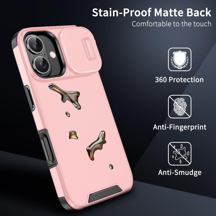 For iPhone 17 Sliding Camshield TPU + PC Phone Case