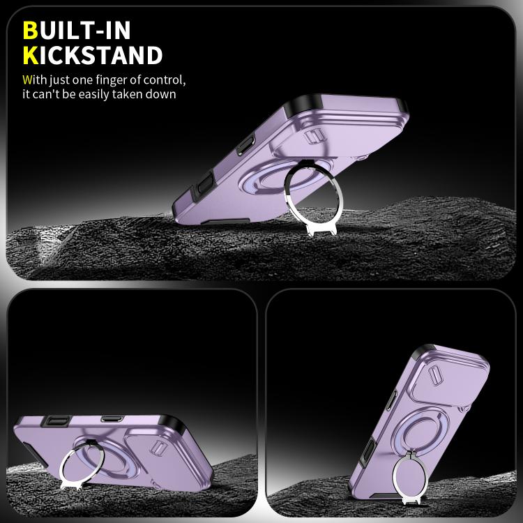 For iPhone 17 Pro Max Sliding Camshield Ring Holder Phone Case