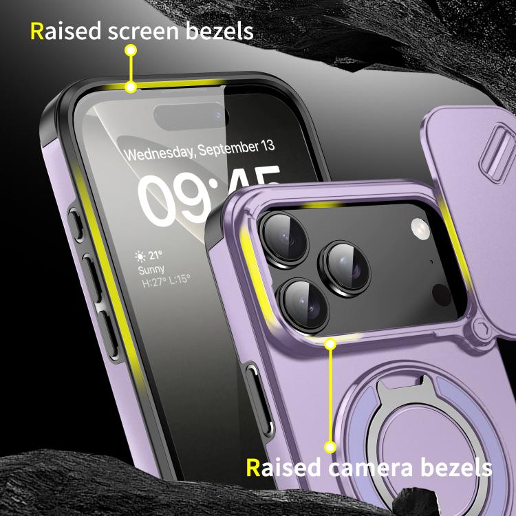 For iPhone 17 Pro Max Sliding Camshield Ring Holder Phone Case