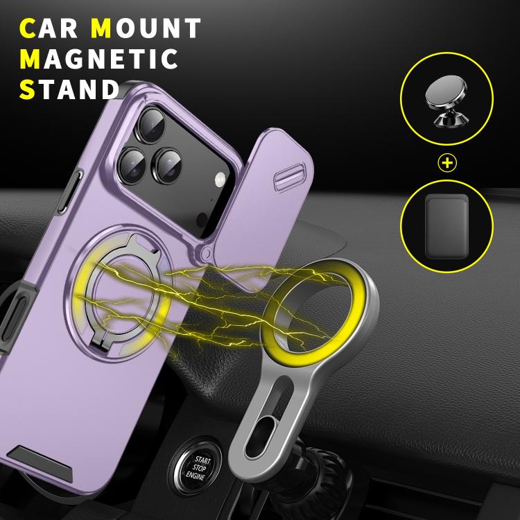 For iPhone 17 Pro Max Sliding Camshield Ring Holder Phone Case