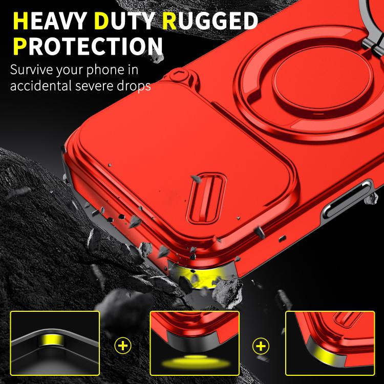 For iPhone 17 Pro Max Sliding Camshield Ring Holder Phone Case