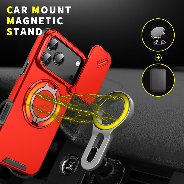 For iPhone 17 Pro Max Sliding Camshield Ring Holder Phone Case
