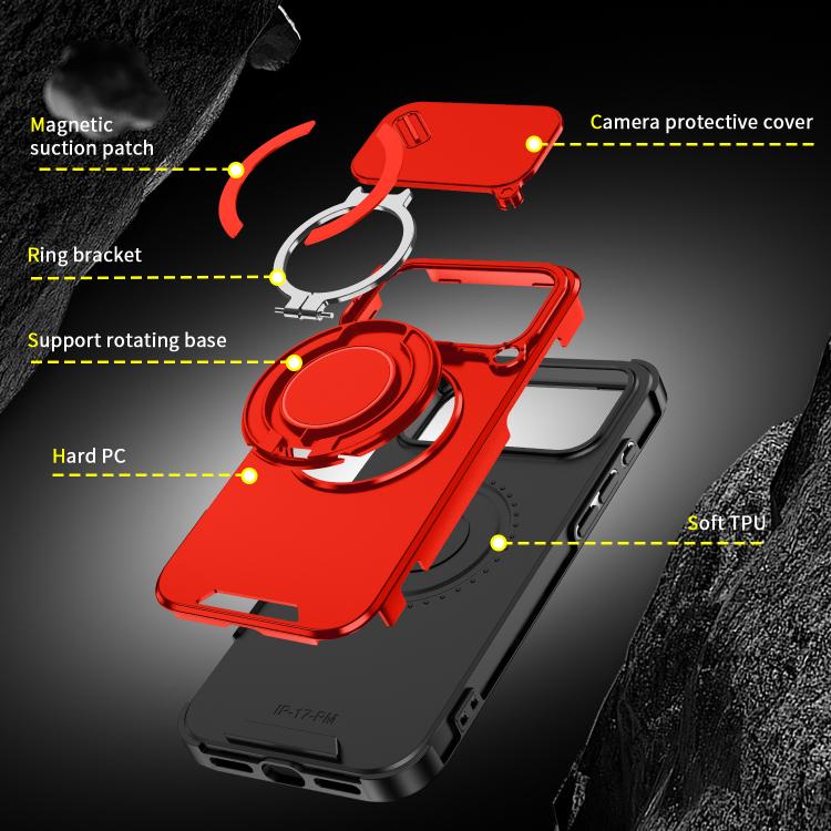 For iPhone 17 Pro Max Sliding Camshield Ring Holder Phone Case