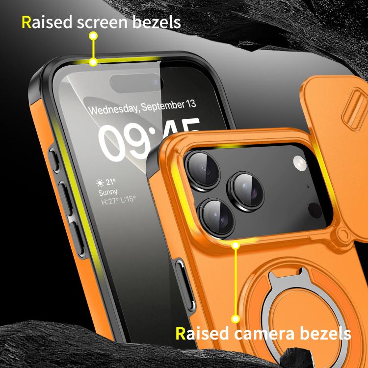 For iPhone 17 Pro Max Sliding Camshield Ring Holder Phone Case