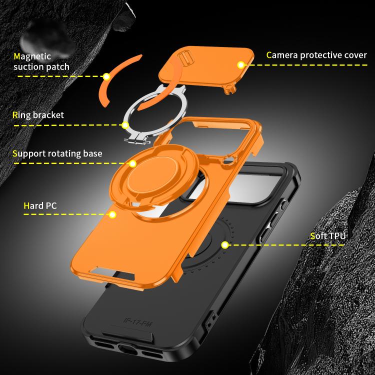 For iPhone 17 Pro Max Sliding Camshield Ring Holder Phone Case