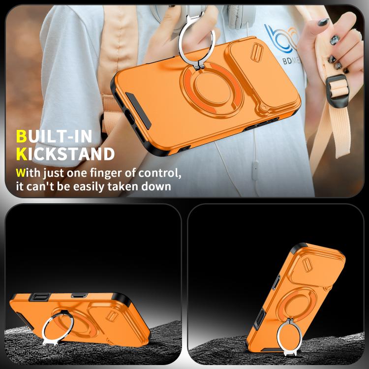 For iPhone 17 Pro Max Sliding Camshield Ring Holder Phone Case