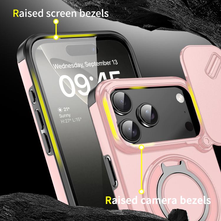For iPhone 17 Pro Max Sliding Camshield Ring Holder Phone Case
