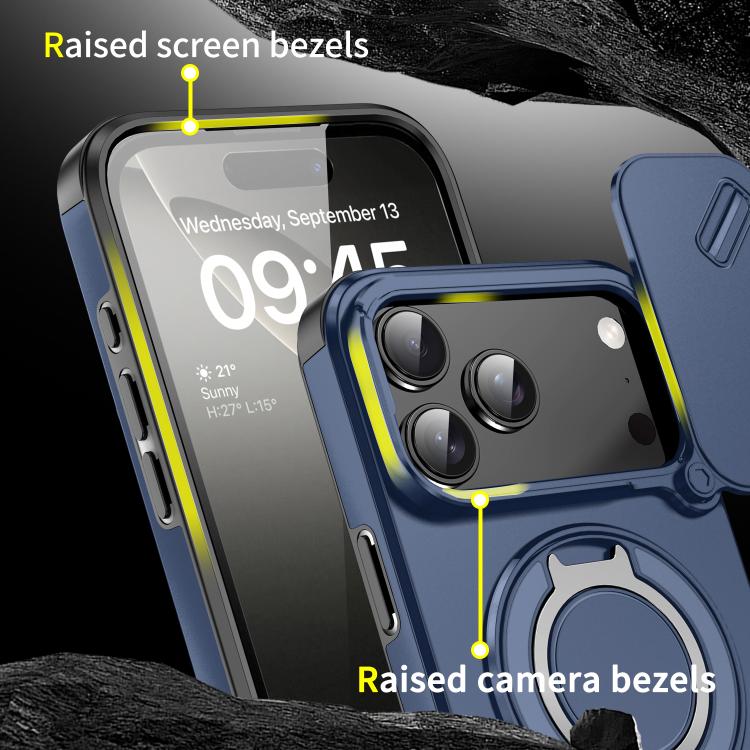 For iPhone 17 Pro Max Sliding Camshield Ring Holder Phone Case