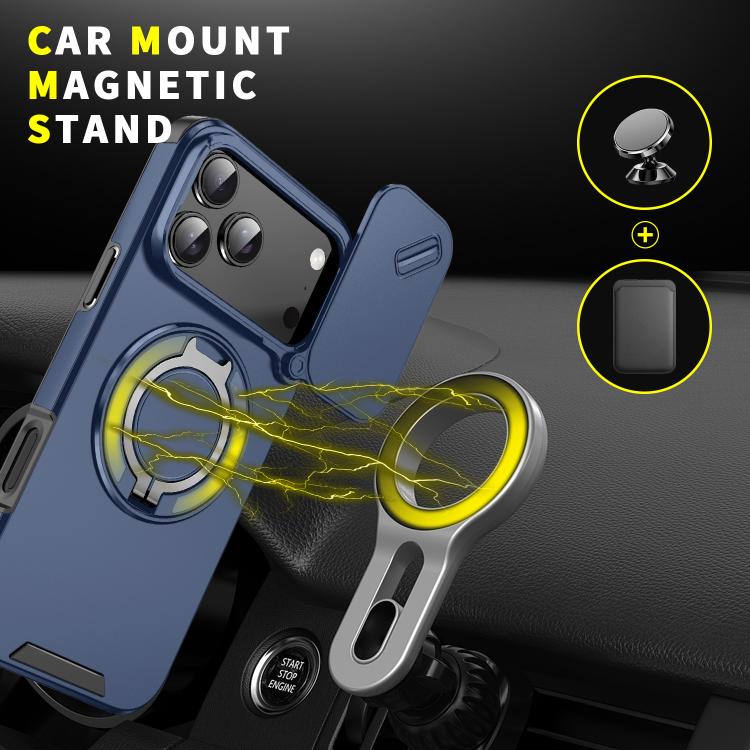 For iPhone 17 Pro Max Sliding Camshield Ring Holder Phone Case