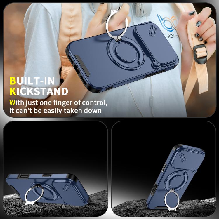 For iPhone 17 Pro Max Sliding Camshield Ring Holder Phone Case