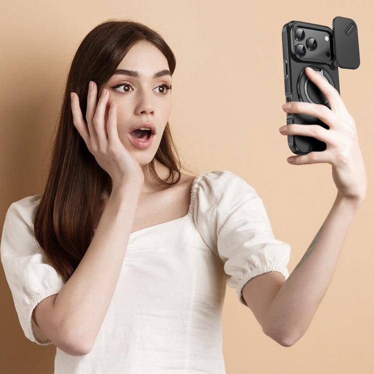For iPhone 17 Pro Sliding Camshield Ring Holder Phone Case
