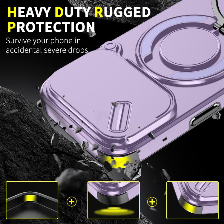 For iPhone 17 Pro Sliding Camshield Ring Holder Phone Case