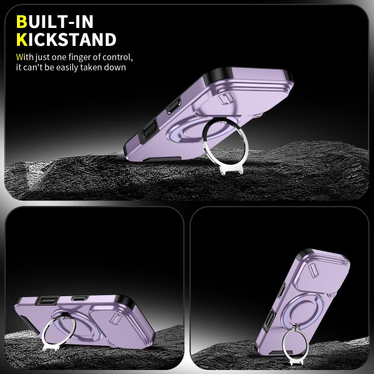 For iPhone 17 Pro Sliding Camshield Ring Holder Phone Case