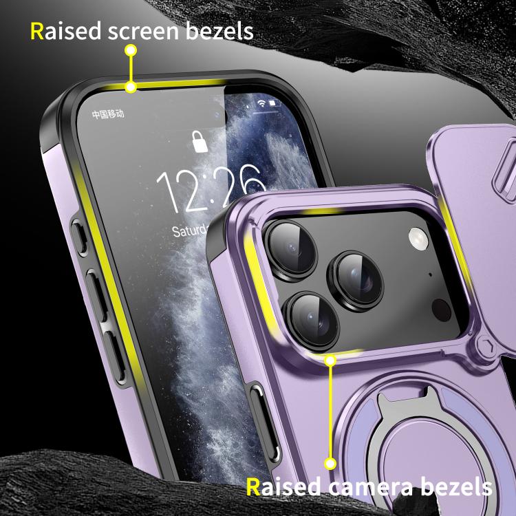 For iPhone 17 Pro Sliding Camshield Ring Holder Phone Case