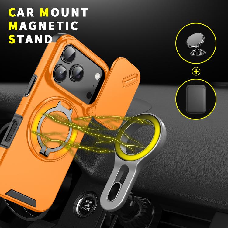 For iPhone 17 Pro Sliding Camshield Ring Holder Phone Case