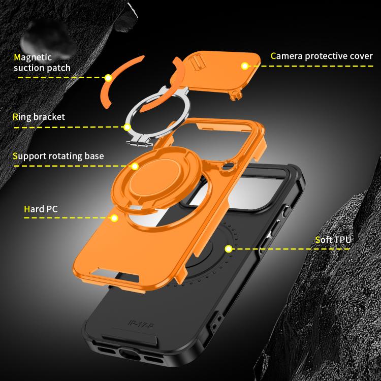 For iPhone 17 Pro Sliding Camshield Ring Holder Phone Case