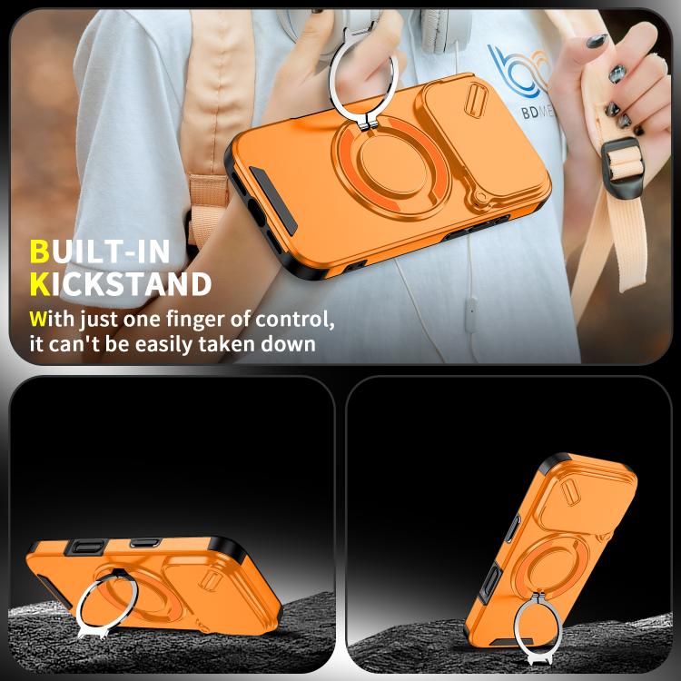For iPhone 17 Pro Sliding Camshield Ring Holder Phone Case