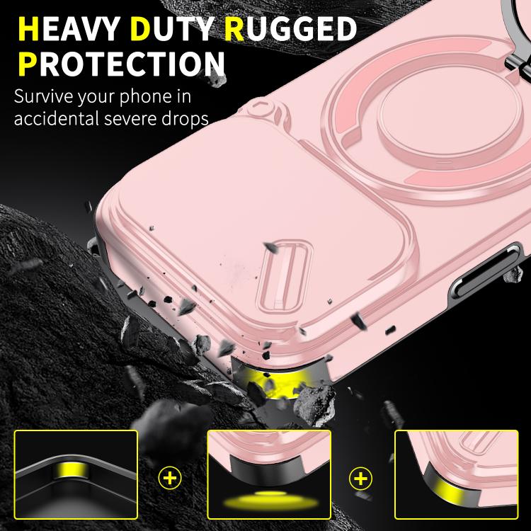 For iPhone 17 Pro Sliding Camshield Ring Holder Phone Case
