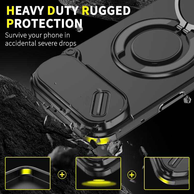 For iPhone Air Sliding Camshield Ring Holder Phone Case