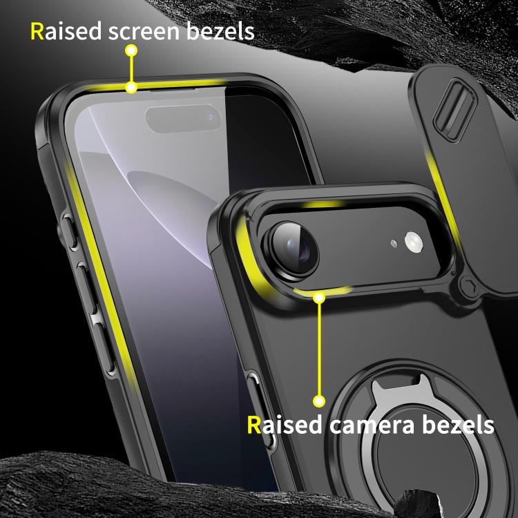 For iPhone Air Sliding Camshield Ring Holder Phone Case