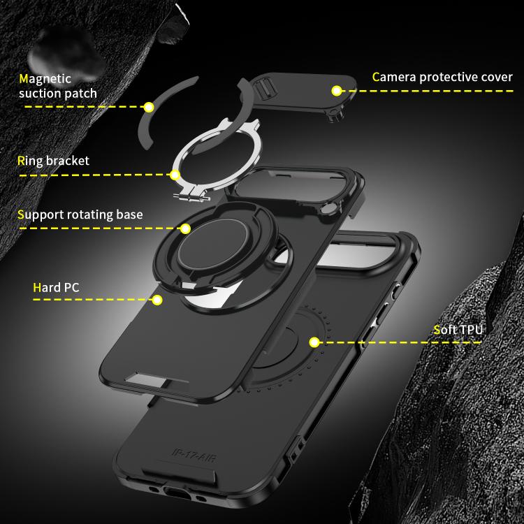 For iPhone Air Sliding Camshield Ring Holder Phone Case