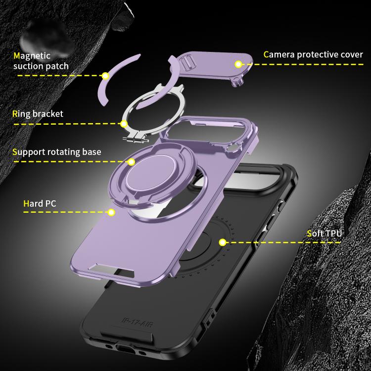 For iPhone Air Sliding Camshield Ring Holder Phone Case