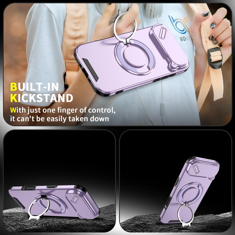 For iPhone Air Sliding Camshield Ring Holder Phone Case