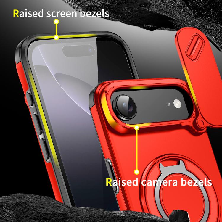 For iPhone Air Sliding Camshield Ring Holder Phone Case