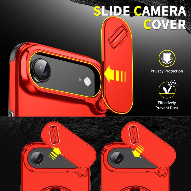 For iPhone Air Sliding Camshield Ring Holder Phone Case
