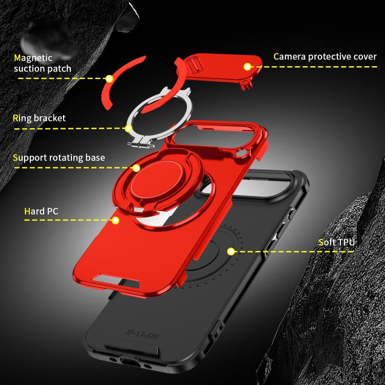 For iPhone Air Sliding Camshield Ring Holder Phone Case