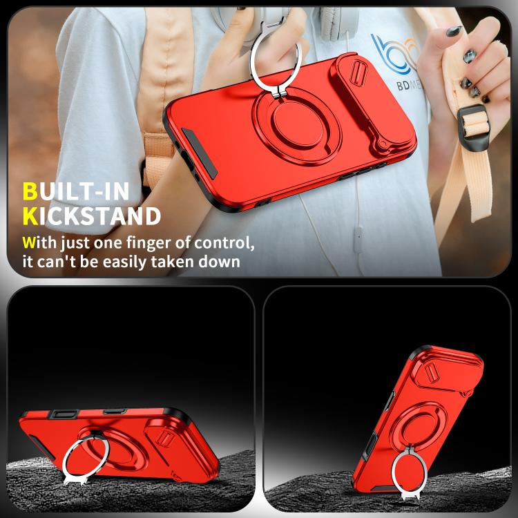 For iPhone Air Sliding Camshield Ring Holder Phone Case