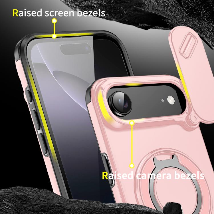 For iPhone Air Sliding Camshield Ring Holder Phone Case