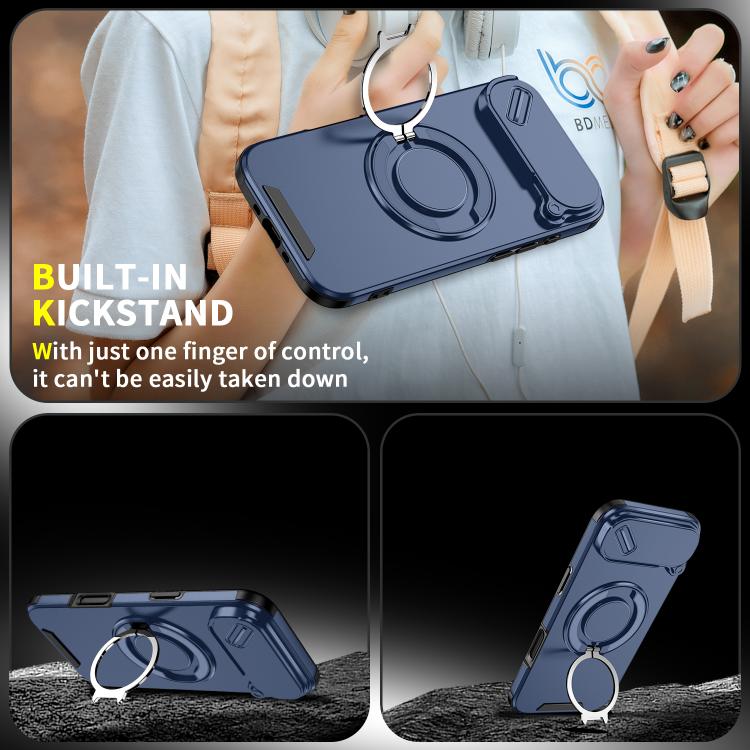 For iPhone Air Sliding Camshield Ring Holder Phone Case