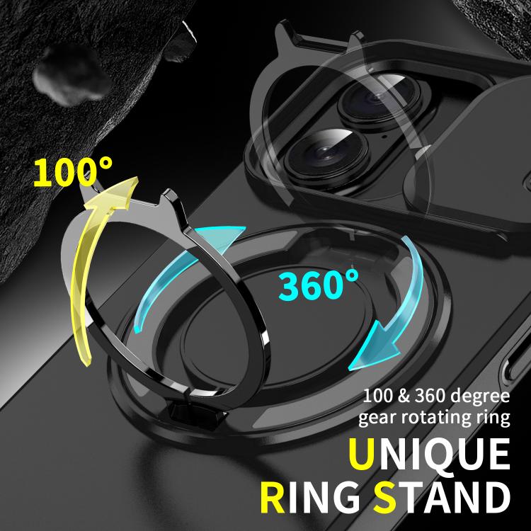 For iPhone 17 Sliding Camshield Ring Holder Phone Case
