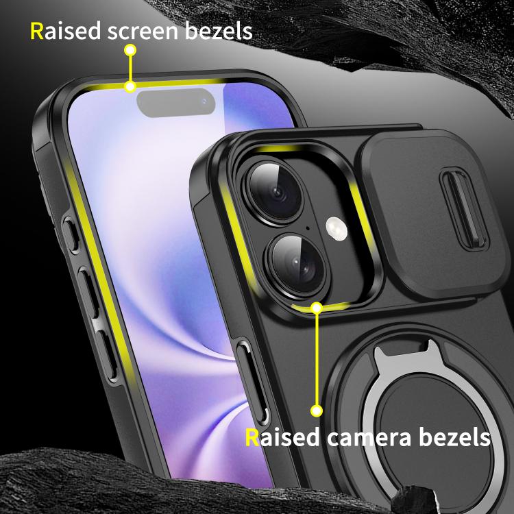 For iPhone 17 Sliding Camshield Ring Holder Phone Case