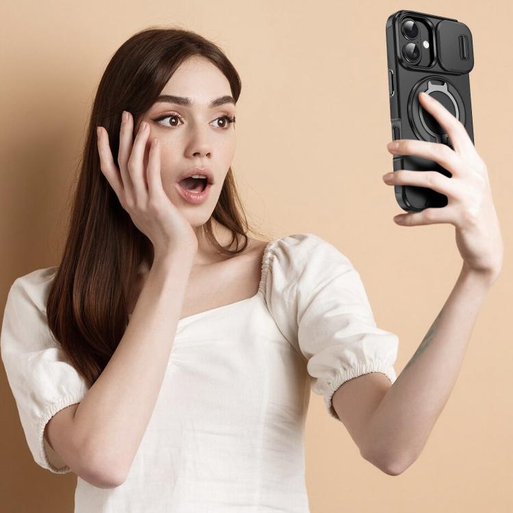 For iPhone 17 Sliding Camshield Ring Holder Phone Case