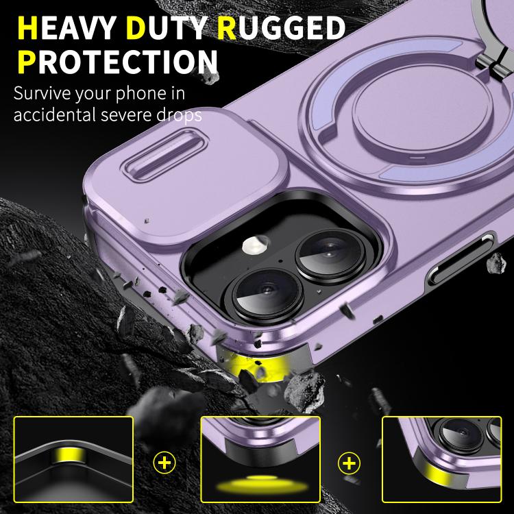 For iPhone 17 Sliding Camshield Ring Holder Phone Case
