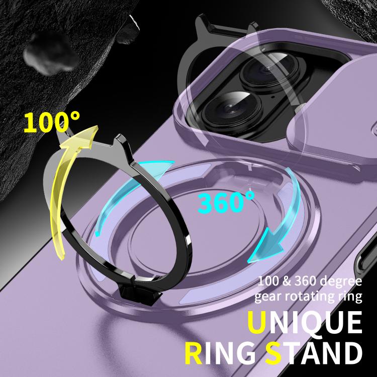 For iPhone 17 Sliding Camshield Ring Holder Phone Case