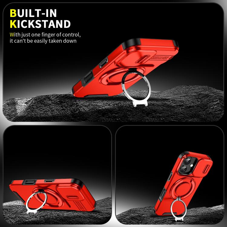 For iPhone 17 Sliding Camshield Ring Holder Phone Case