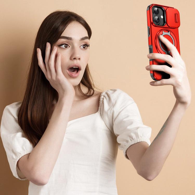 For iPhone 17 Sliding Camshield Ring Holder Phone Case