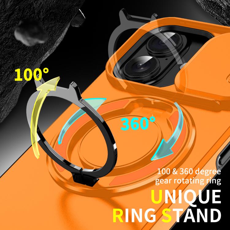For iPhone 17 Sliding Camshield Ring Holder Phone Case