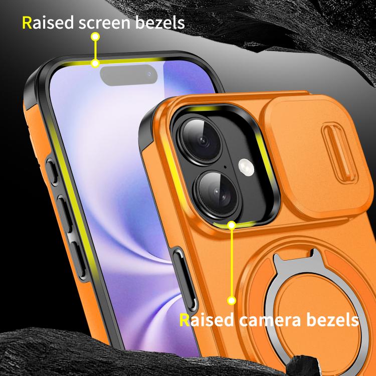 For iPhone 17 Sliding Camshield Ring Holder Phone Case